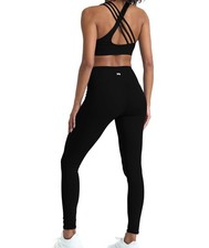 2 Piece Black Workout Sets for women, High Waist Leggings and Sports Bra Yoga...