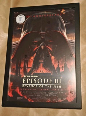 Star Wars Episode III 20th Anniv. A3 Druck von Matt Ferguson - unsigniert & gerahmt