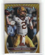 2022 Bowman University Chrome #11 Tanner Morgan Gold Refractor #/50