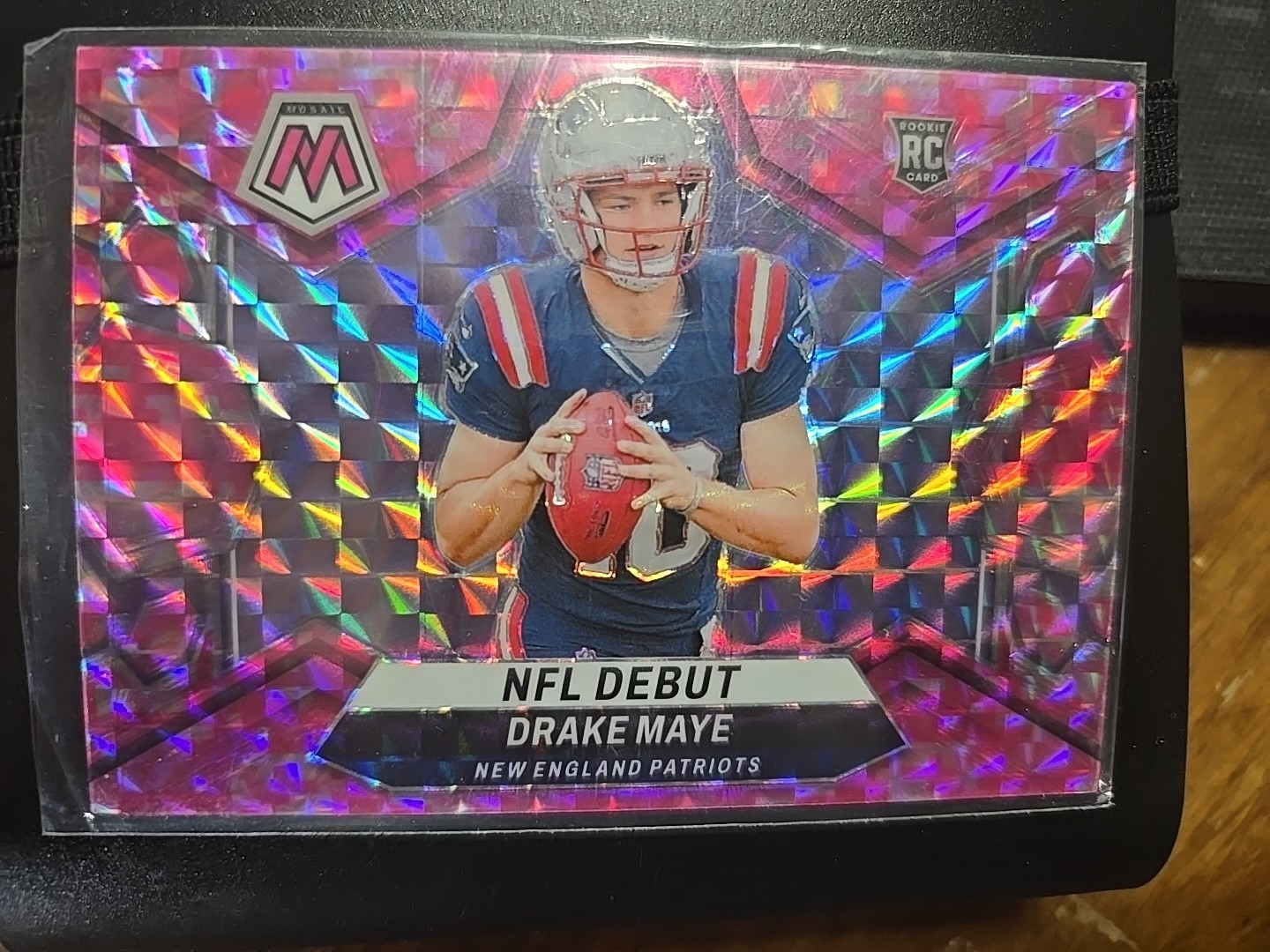 Drake Maye 2024 Mosaic NFL Debut Camo Pink Prizm Rookie RC #273 Patriots