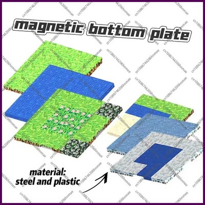 Magnetic Base Plate Variety Baseplates Match Mine World Magnetic Building Blocks