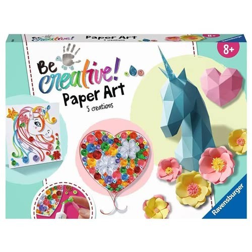 Ravensburger Kit Di Artigianato 3 In 1 Paper Art Maxi 9 Creazioni - Immagine 3