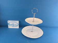 Fürstenberg Anna Carina  weiß Etagere Tafelaufsatz 2 Stufig