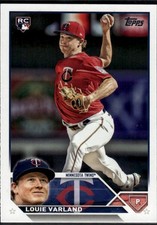 Louie Varland 2023 Topps Minnesota Twins Rookie #441