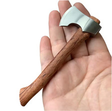 Stainless Steel Mini Mountain Axe Wood Handle Outdoor Camping Utility Pocket EDC