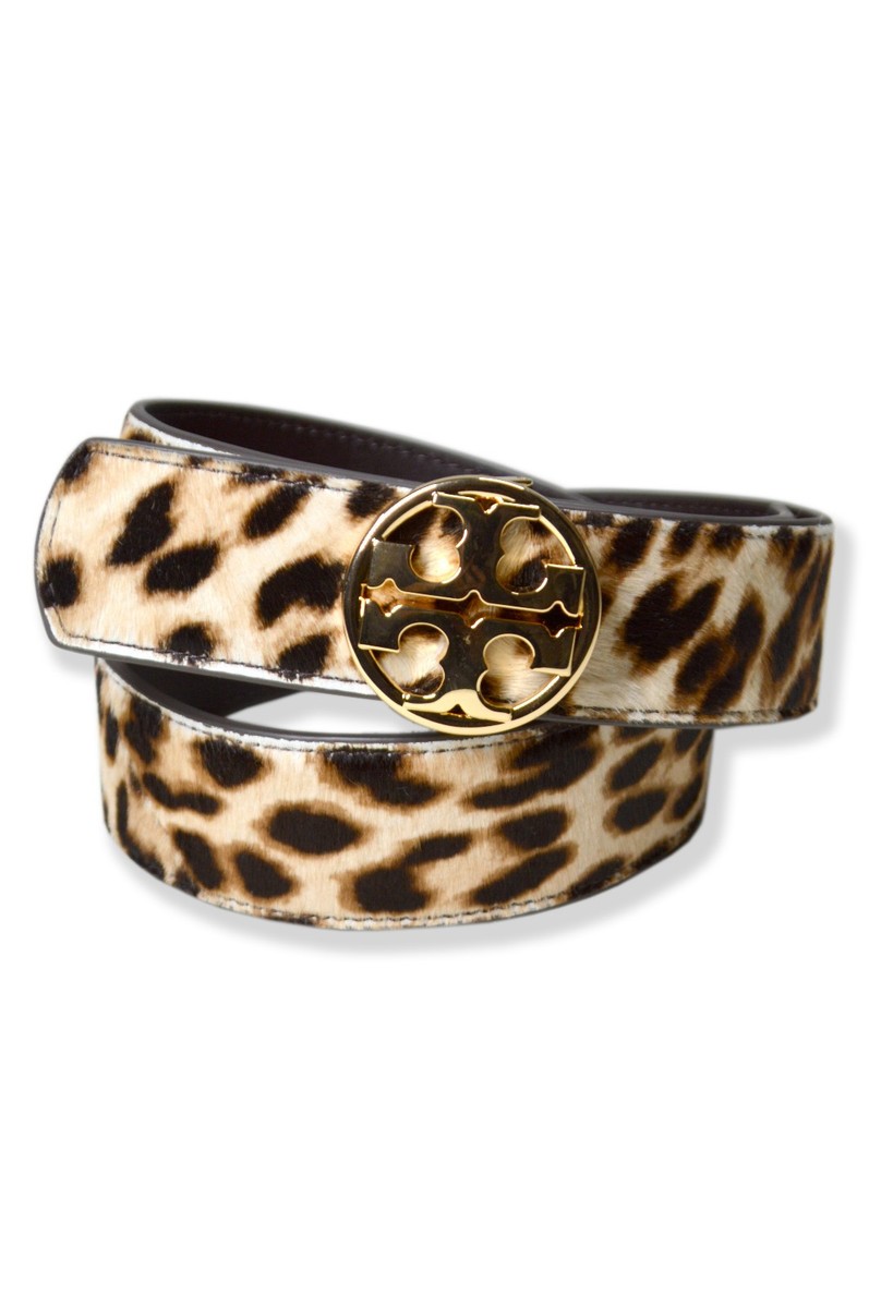 Tory Burch Leopard Calf Hair Belt | Size Small | NWOT | Excellent Condition Tory Burch Ponyhair Leopard-Print Belt - Black Belts  main image 2