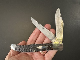 Navaja de bolsillo plegable Hunter vintage 1977 Western 062 A EE. UU.