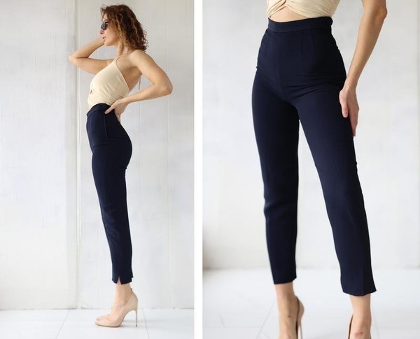 Women Moschino Cheap&Chic Trousers Black Viscose