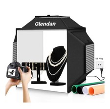 Glendan Portable Light Box Photography 20 X 20 Upgrade Led Lighting Kit