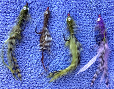 VINTAGE FOUR  FISHING BEAD HEAD PHEASANT TAIL NYMPHS FLIES