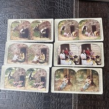 Set of 6 Vintage 1898 - ? Stereoscope Cards  BLACK AMERICANA (GRIFFITH)