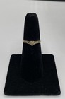 10k Gold Melee Diamond Heart Ring Size 6 1.6 g — photo 1