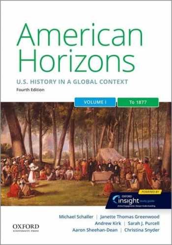 American Horizons: US - Paperback, by Schaller Michael; Greenwood - Very Good v