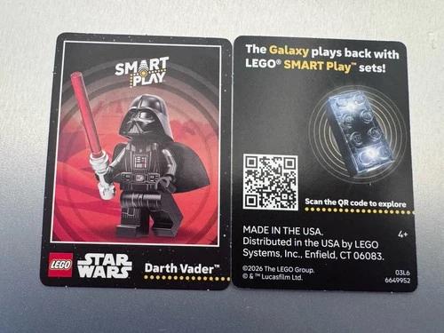 Lego Star Wars Smart Play - Darth Vader  PROMO Card- Limited Card 8 of 8