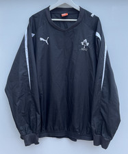 Ireland Rugby Training Top Canterbury Black Waterproof Jacket Mens 2XL
