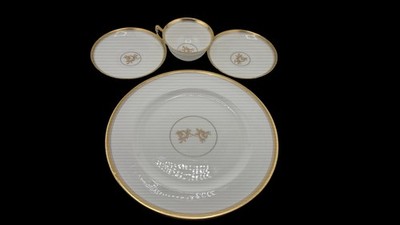Paragon Fine Bone China 16 Pc Set Gold Trim England Teacups Saucers Plates