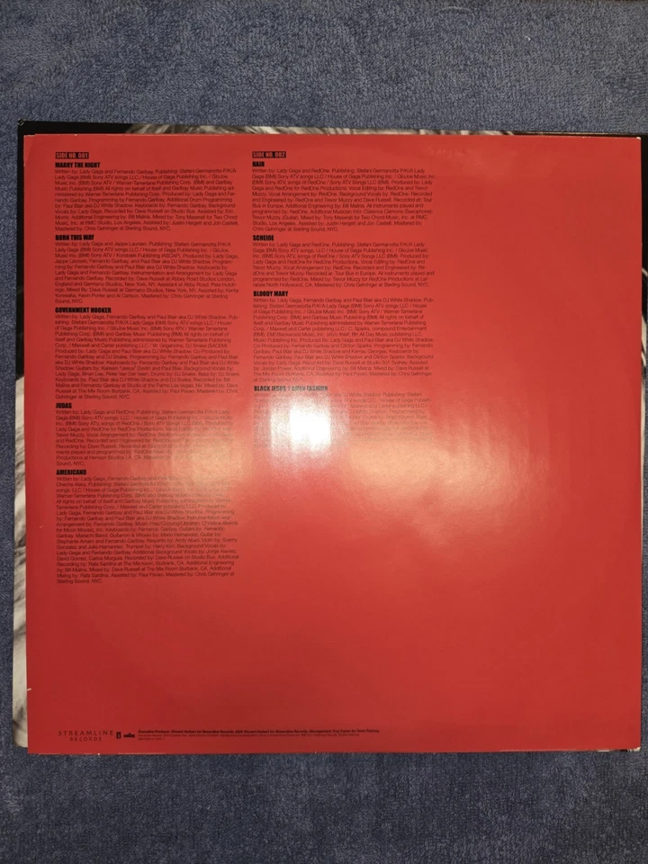 Lady Gaga - Born This Way Urban Outfitters Red Opaque 2LP Vinyl (2020 reissue) - Image 4 of 4
