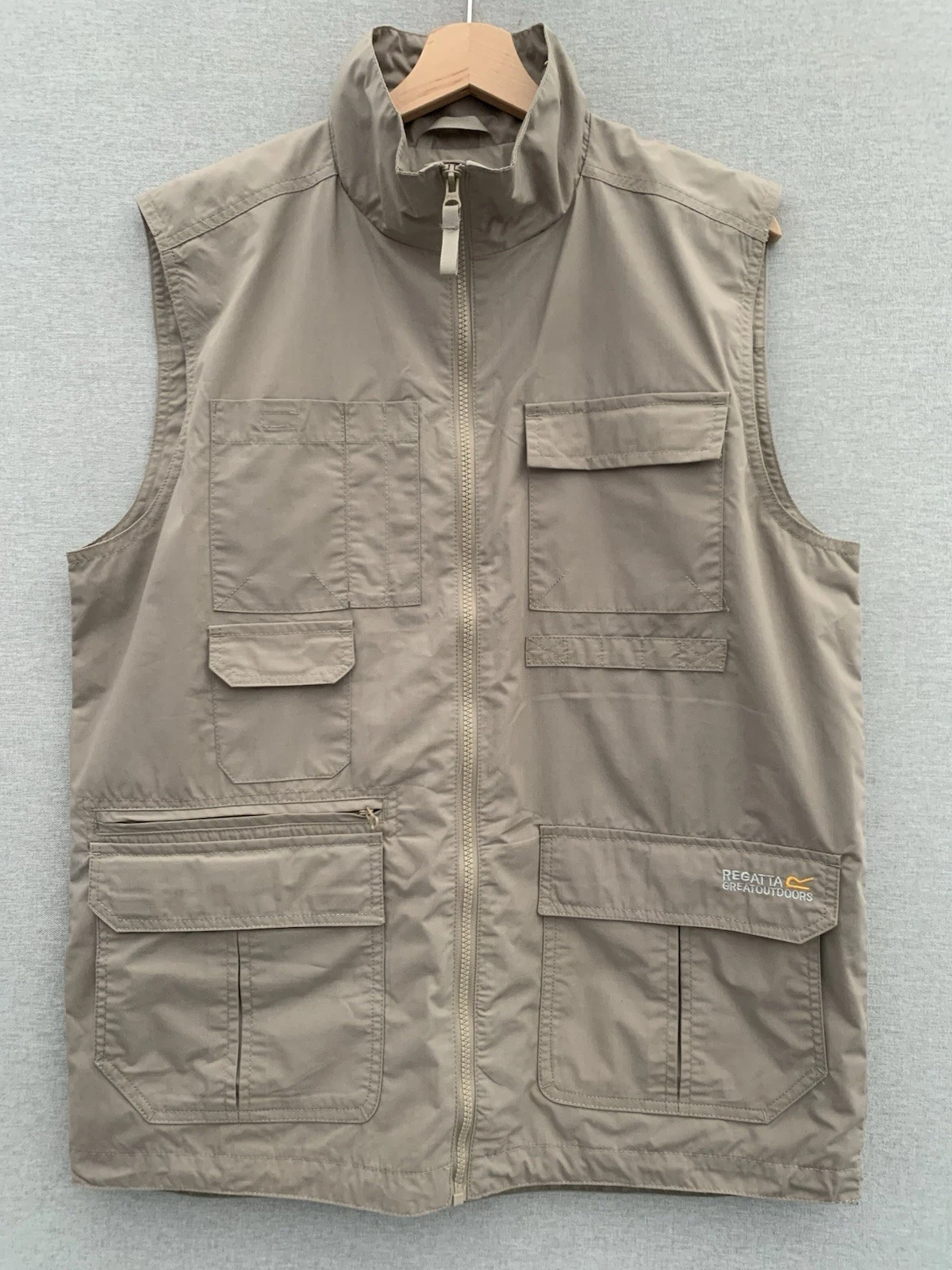Regatta Multi-Pocket Utility Fishing Shooting Stone Gilet Jacket Large Men’s