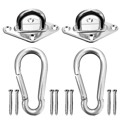 Edelstahl feste Hängehaken Zubehör Set für Ventilator Hängemattenstuhl - Bild 1 von 4