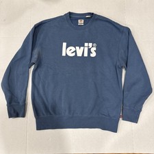 Levi's Graphic Standard Crewneck Long Sleeve Sweatshirt, Logo Size Small Women