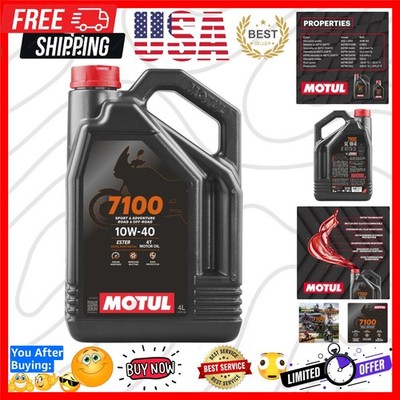 7100 4T 10W-40 Full Synthetic Motorcycle Oil - Ester Technology - API SP JASO...