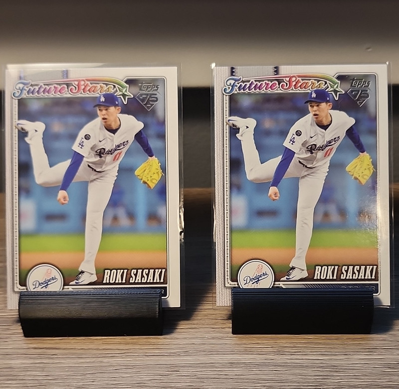Topps 2025 Series 1 Future Stars Roki Sasaki Dodgers #66 Lot of 2 Cards