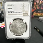 1879 Morgan $1 Silver Dollar San Francisco NGC MS62 Uncirculated Coin