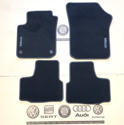 Original Skoda Citigo floor mats velour mats fabric mats carpet 1ST061270