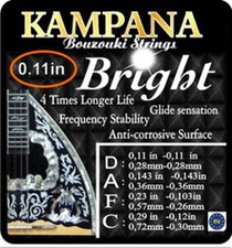 Kampana Bright Strings for Greek Bouzouki Tetrachordo   Made in Greece   New