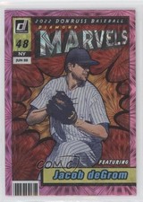 2022 Panini Donruss Marvels Pink Fireworks Jacob deGrom #M-6 0it7