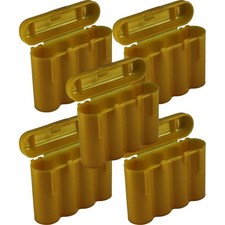 5 AA/AAA / CR123A Gold Battery Holder Storage Cases