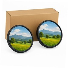 Blind Spot Convex Car Mirror 2-Inch 2 Pack of Blind Spot Car Mirrors Black