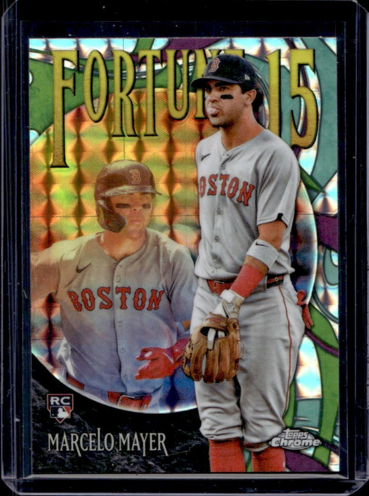 2025 Topps Chrome Update Marcelo Mayer Fortune 15 RC Geometric Refractor #F15-20