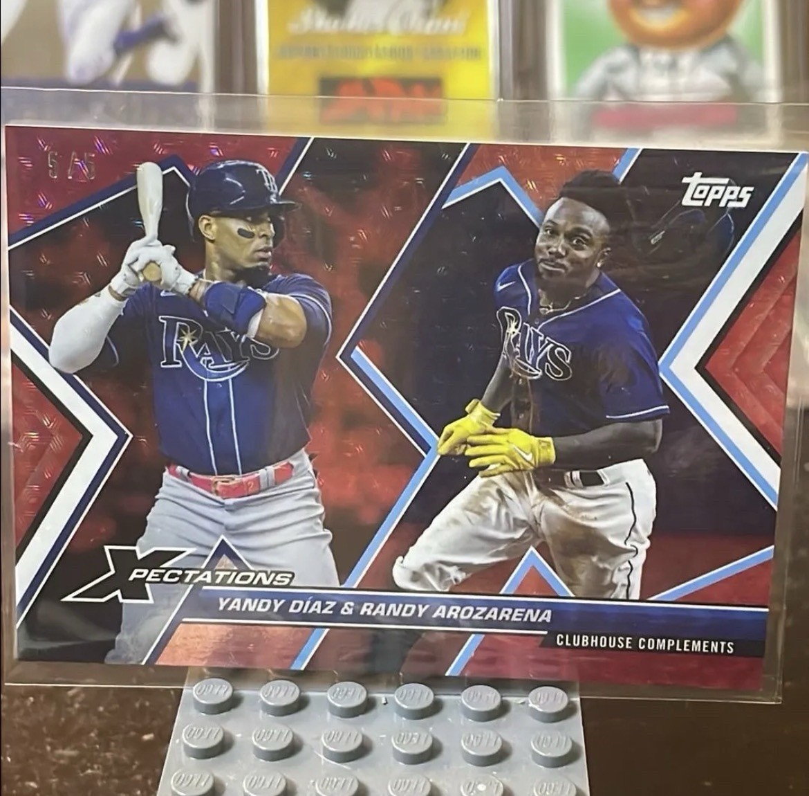 Yandy Diaz & Randy Arozarena 2023 Topps Xpectations /5 Rays