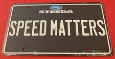 SPEED MATTERS Steeda Special Service License Plate Law Enforcement