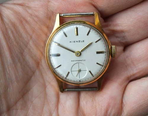 1950's KIENZLE Vintage Mechanical GERMAN GOLDPLATED Wristwatch