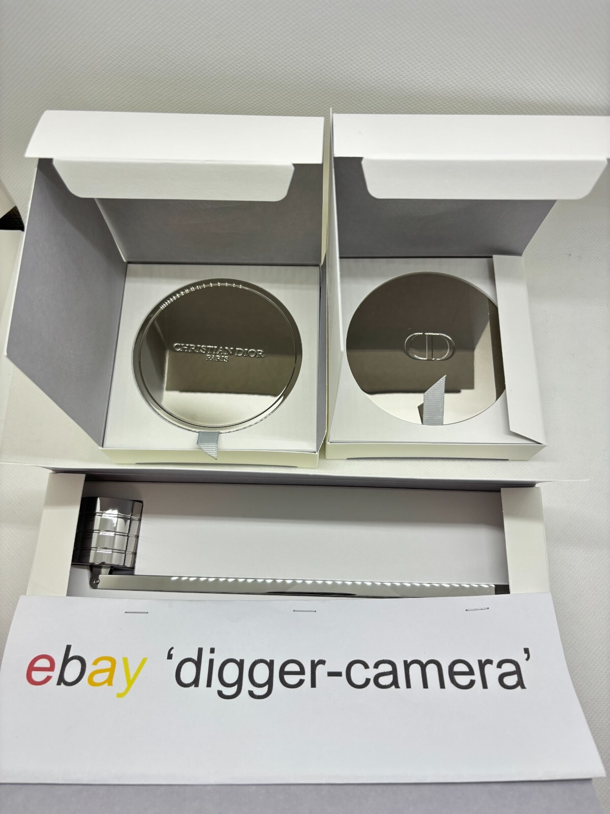 Christian Dior Set of Silver Candle Snuffer Stand Cover New F/S eBay