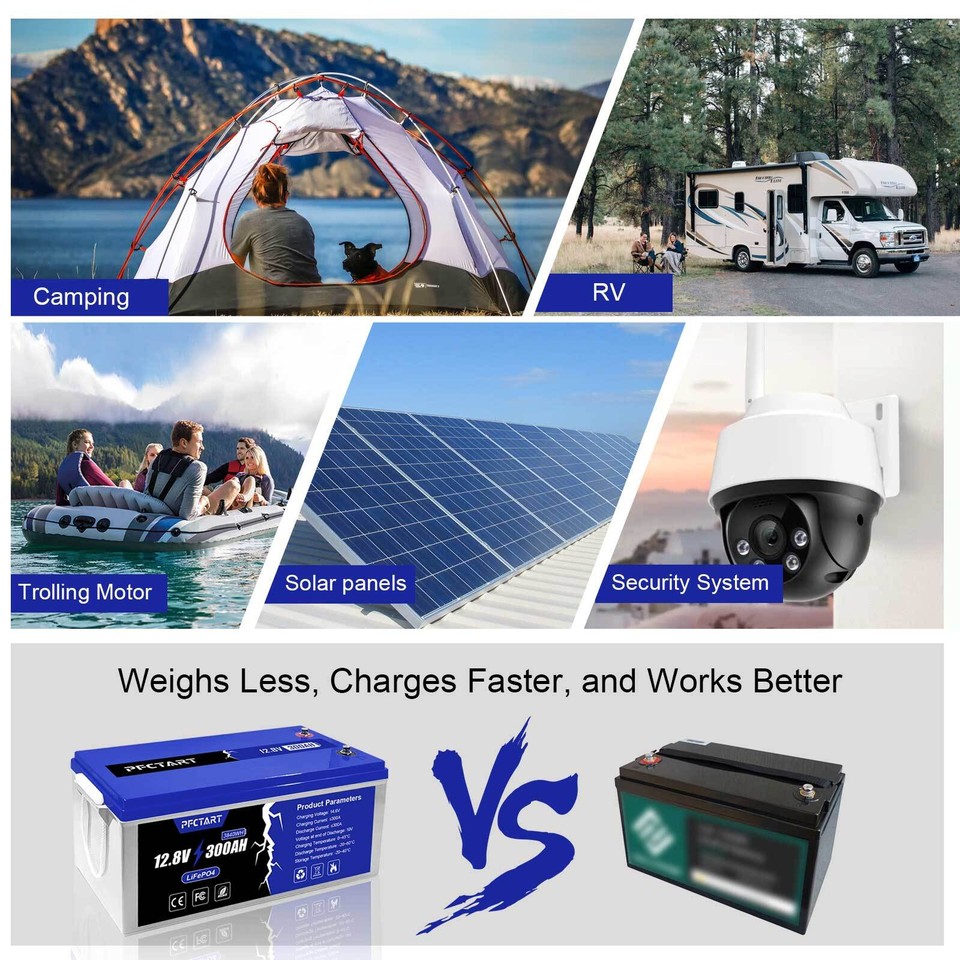 LiFePO4 Lithium Battery 12V 48V 300Ah 600Ah Deep Cycle for Solar RV Off ...