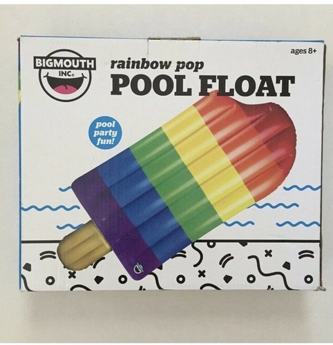 Flotador inflable BigMouth Inc Rainbow Pop piscina 5 pies 10 pulgadas de alto LGBT - Imagen 2 de 5
