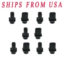 KAISH Set of 10 Guitar Pickup Switch Knob Top Hat Switch Tip For US Tele Black