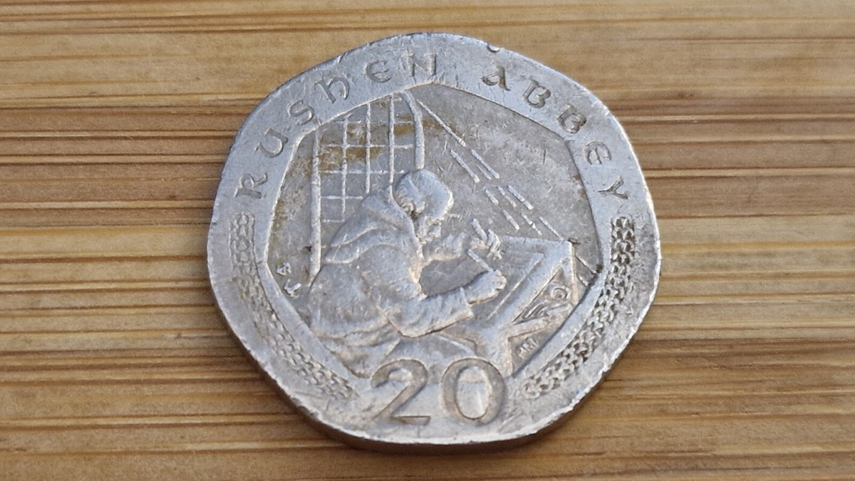 2003 20p - Rushen Abbey / Isle of Man - Circulated Coin