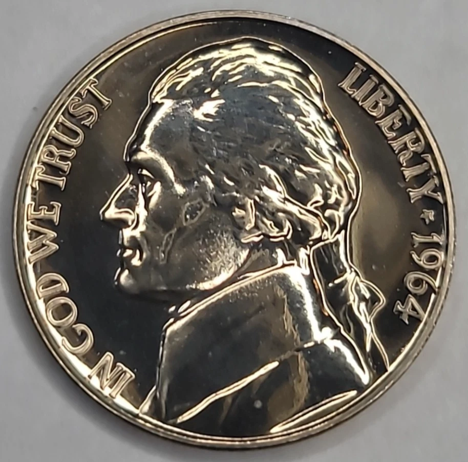 美国铸币厂1964 美国杰斐逊镍币(1938-现在) | eBay