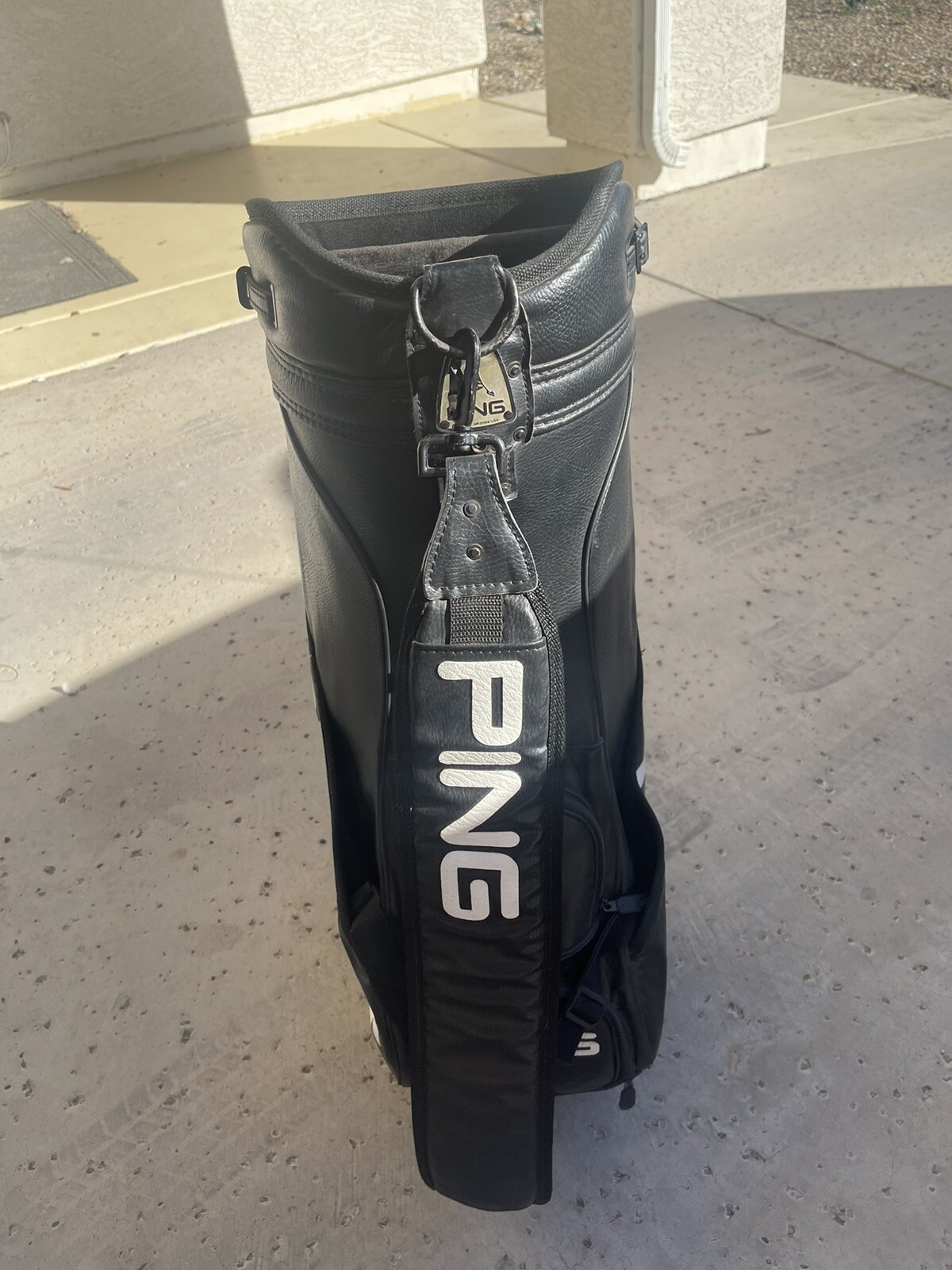 Vintage PING Leather 6Divider Golf Bag eBay