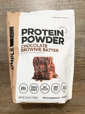 Clean Simple Eats Whey Protein Powder 20 Grams Protein 30 Srvs-Chocolate Brownie
