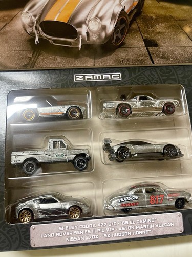 Hot Wheels Zamac Multipack Of 6 Toy Cars Shelby Nissan Land Rover Hornet Aston - Picture 2 of 5