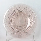 Twelve Vintage Pink Hobnail 8 1/2”  Luncheon Tea Plates Anchor Hocking No Chips