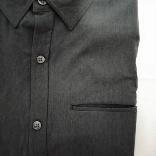 Kenneth Cole Reaction Men's Long Sleeve Pocket Dress Shirt Gray or Black Sz M, L - Picture 14 of 15