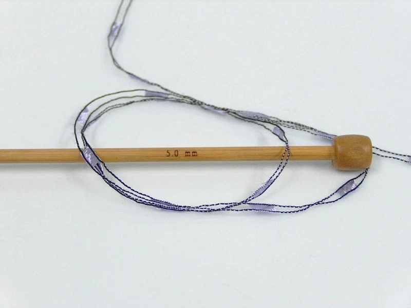 1 Skein Ice Ladder Ribbon Trellis Yarn for Crochet Necklaces U CHOOSE COLORS - Image 4 of 4