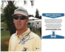 David Duval PGA Golfer Champion signed Golf 8x10 Photo Beckett COA autographed
