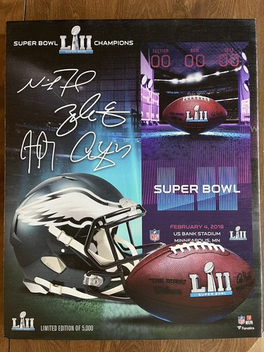 Philadelphia Eagles Super Bowl LII 52 Championship 16x20 Canvas Photo Print NFL